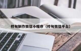 聊城桦甸制作微信小程序（桦甸微信平台）